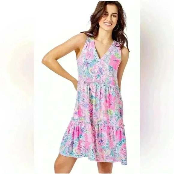 Lilly Pulitzer Lorina Swing Sleeveless Dress. - Picture 1 of 13